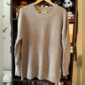 Old Navy tunic length sweater mocha brown color size large